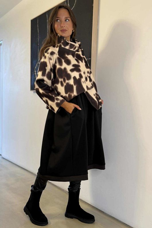 Cori Cropped Jacket Inky Naturals